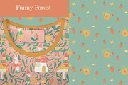 Forest cute gnomes patterns, a Pattern Graphic by watercolor kamill (Thumbnail 6 of 10)