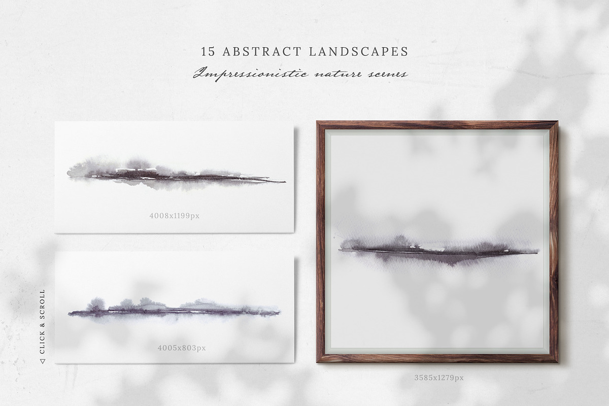 Abstract Watercolor Landscapes, a Texture Graphic by Greta Ivy (Photo 4 of 8)