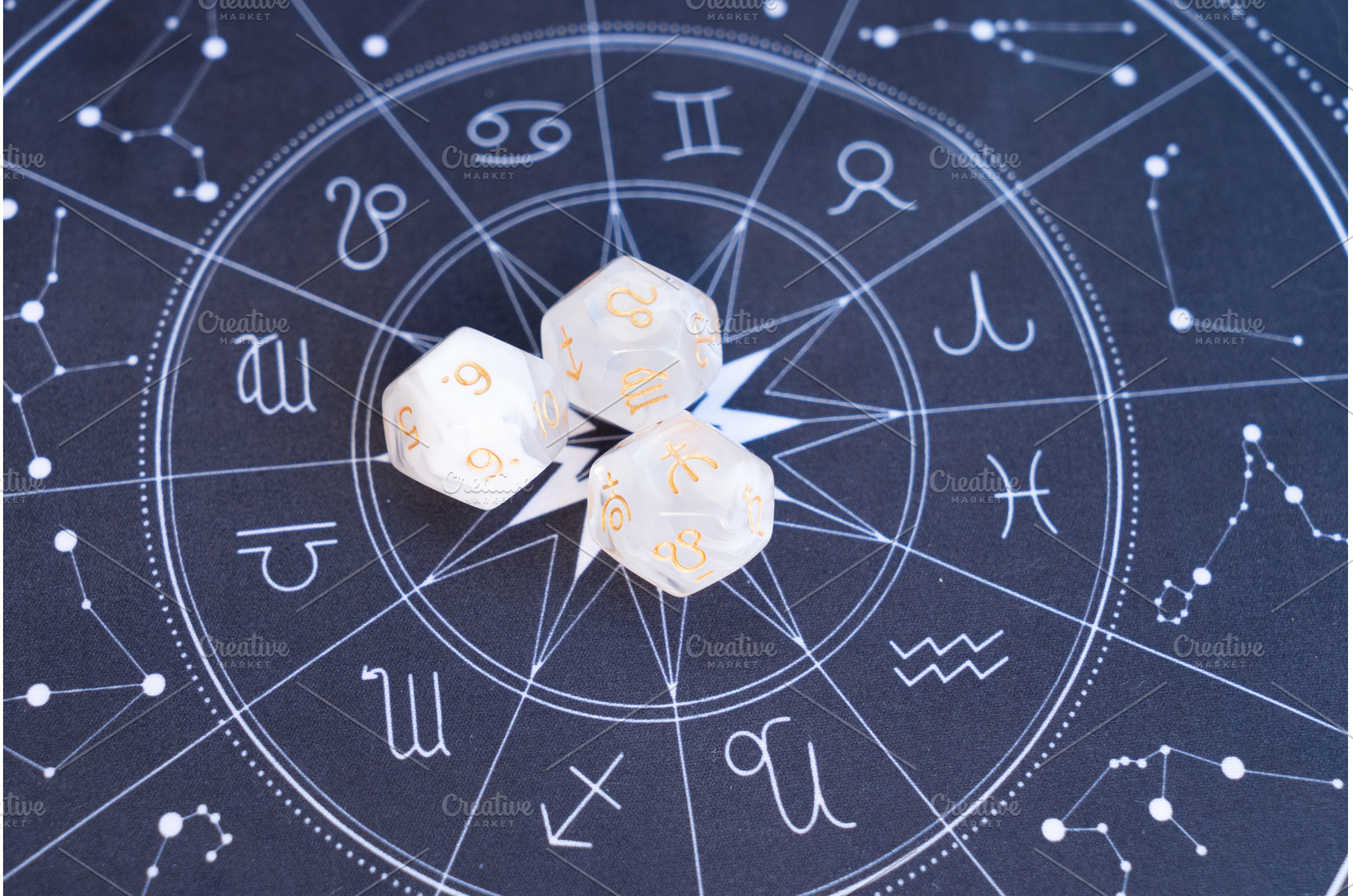 Zodiac horoscope with divination, an Abstract Photo by Neirfy