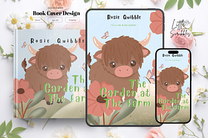 Childrens Book Cover Canva Template, a Print Template by Little Creative Scribbles