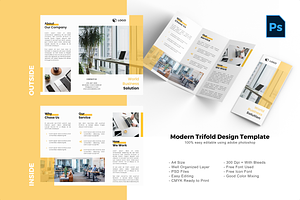 Modern Business Trifold Template