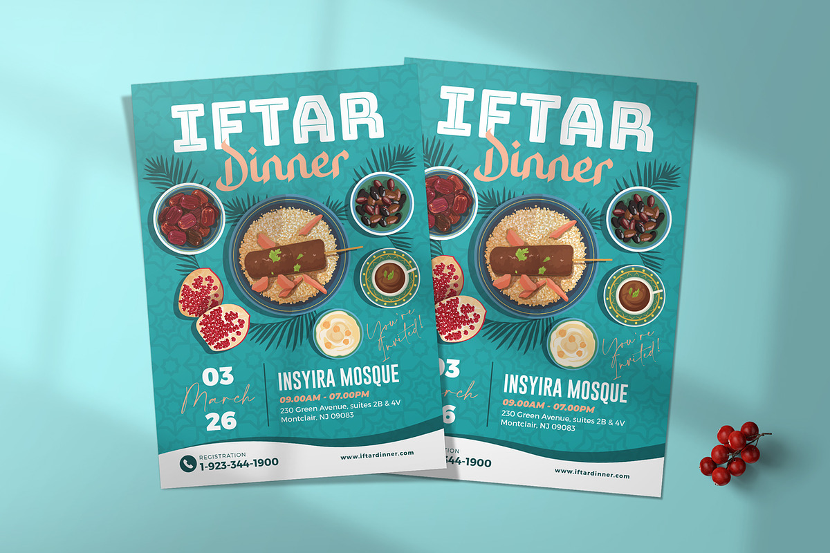 Iftar Dinner Flyer Set, a Flyer Template by Aarley Kaiven (Photo 3 of 3)
