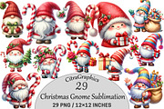 Watercolor Christmas Gnome, a Seasonal Illustration by CitraGraphics (Thumbnail 1 of 4)