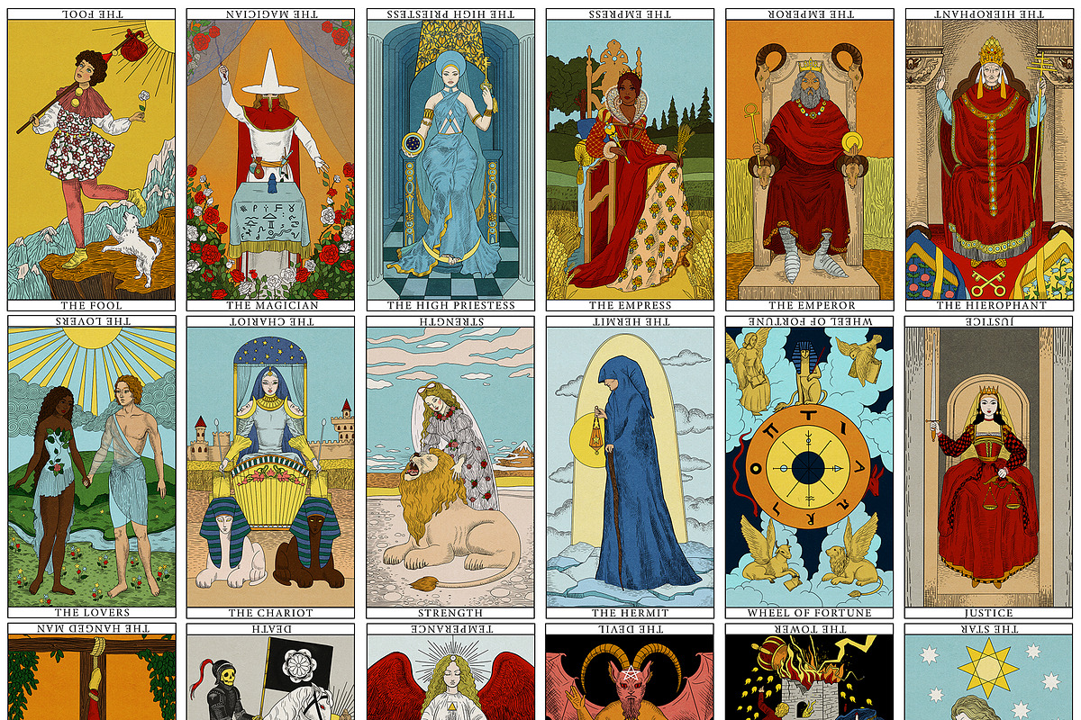 Tarot Sun & Moon Major Arcana Set, an Object Illustration by Kaleriia (Photo 2 of 8)