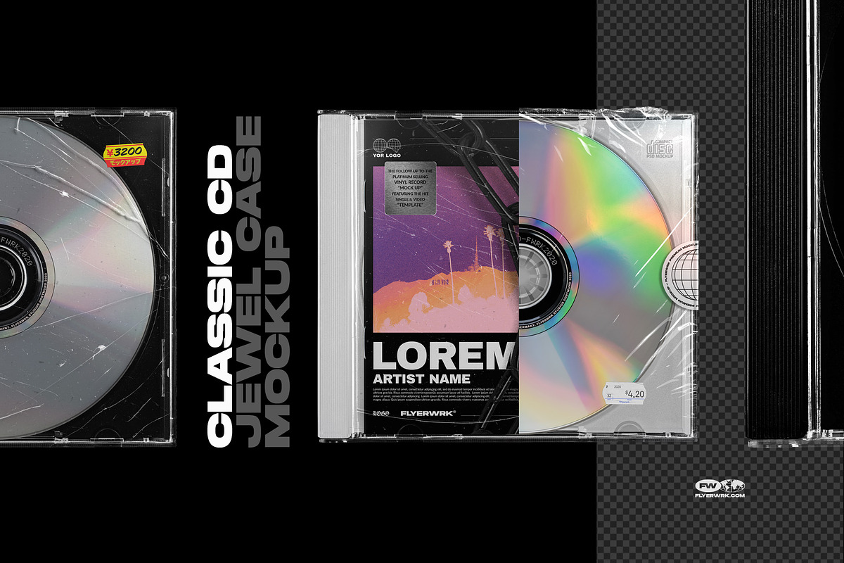 CD Mockup Bundle, a Product Mockup by FLYERWRK