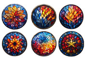 4th of July Stained Glass PNG, an Illustration by SinaCreation (Thumbnail 3 of 5)