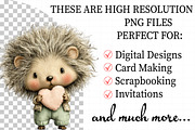 Whimsical Baby Hedgehog Png Clipart, an Illustration by Daily.Designs (Thumbnail 2 of 8)