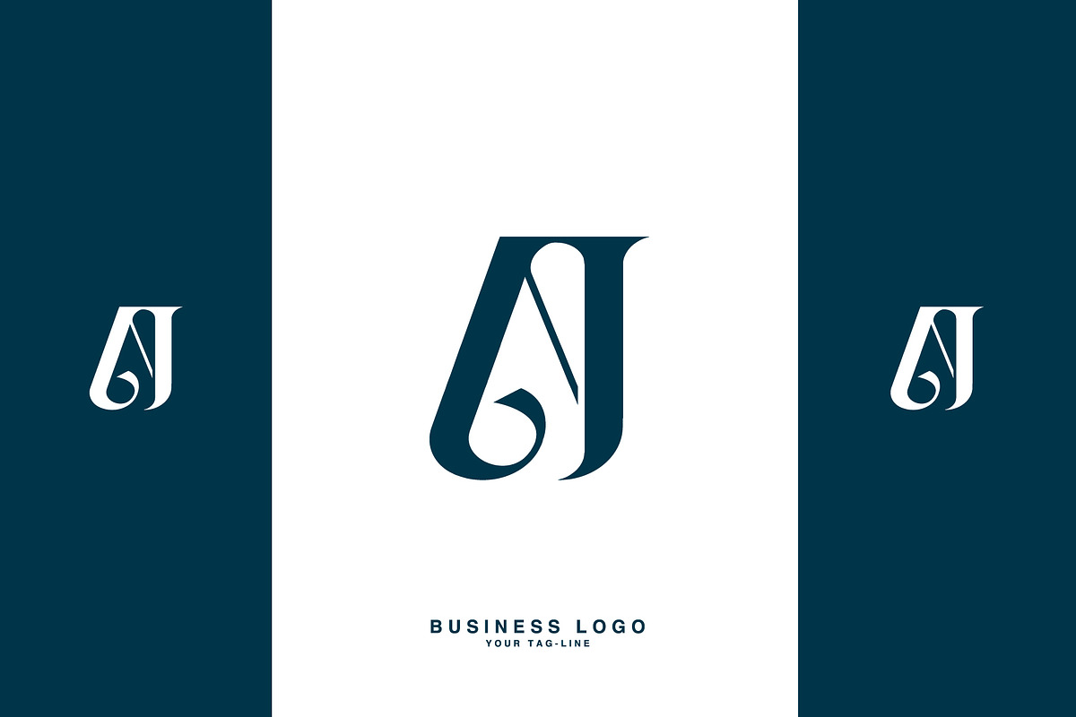 AJ, JA, Abstract Logo Design, a Design Template by art_creater