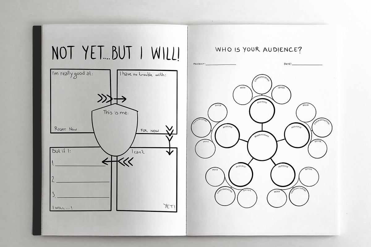 25 Hand Drawn Planners and Journals, a Templates & Theme by Character (Photo 8 of 9)