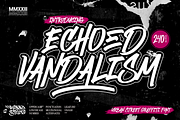 Echoed Vandalism Street Graffiti, a Handwritten Font by Ronny Studio (Thumbnail 1 of 9)