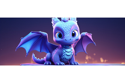 Little Cute Dragon, an Animal Illustration by BazziBa♥