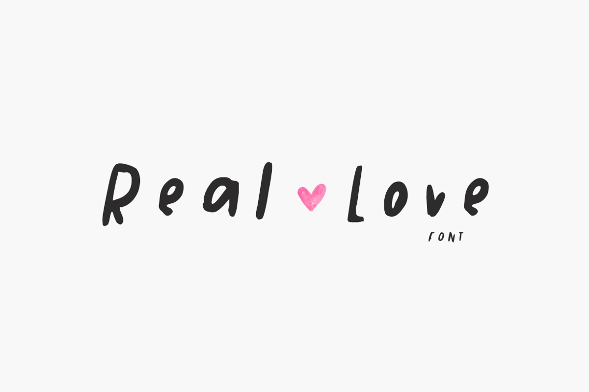 Real Love Whimsical Handwritten Font