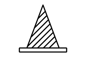 Cone Line Icon, an Outline Icon by Pexelpy