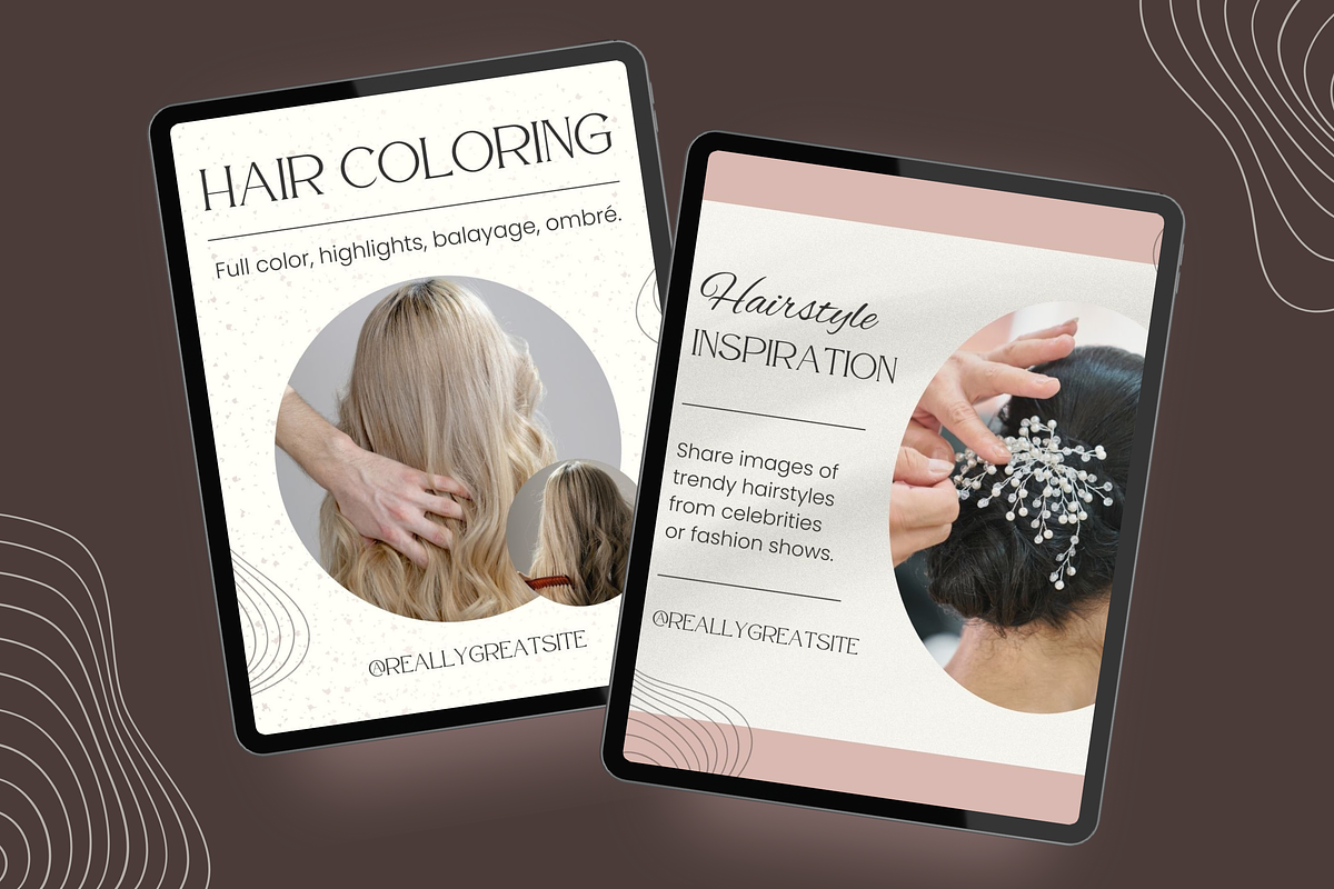 50 Hairstylist Instagram Stories, a Templates & Theme by TemplateCastleStore (Photo 4 of 9)
