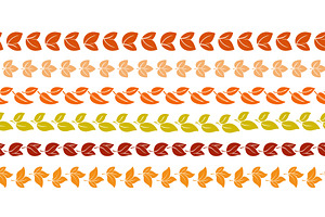 Colorful autumn foliate seamless, an Object Illustration by Tati_Kli