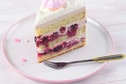 Cherry layer cake containing cake, sponge, and sponge cake, a Food & Drink Photo by Miuda21 (Thumbnail 1 of 2)