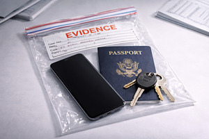 Immigration concept with passport, s