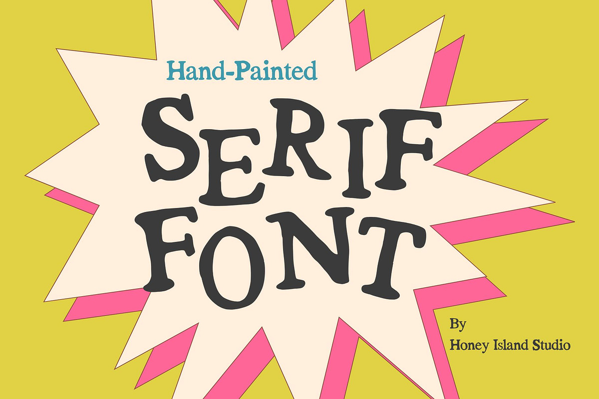 Honey Serif Hand-Drawn Font, a Serif Font by Honey Island Studio (Photo 6 of 6)