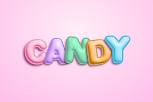 Candy - Editable Text Effect, a Layer Style Add-On by designvectx