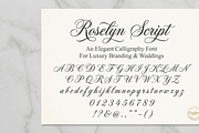 Roselyn Script Elegant Wedding font, a Script Font by RAHMAT (Thumbnail 6 of 7)