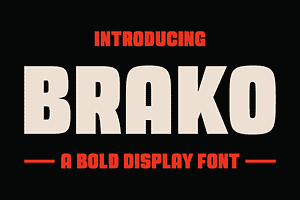 Brako – Bold Display Font