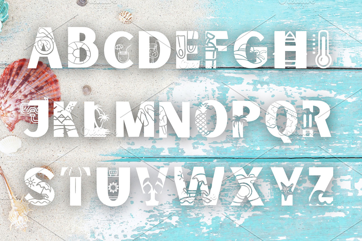 Summer Holiday party, SVG cut files, a Font by Tattoo Worker Studio (Photo 4 of 4)