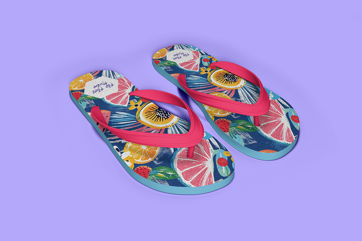 Flip Flops Packaging Mockup 6 Views, a Packaging Mockup by Illusiongraphic (Photo 6 of 20)