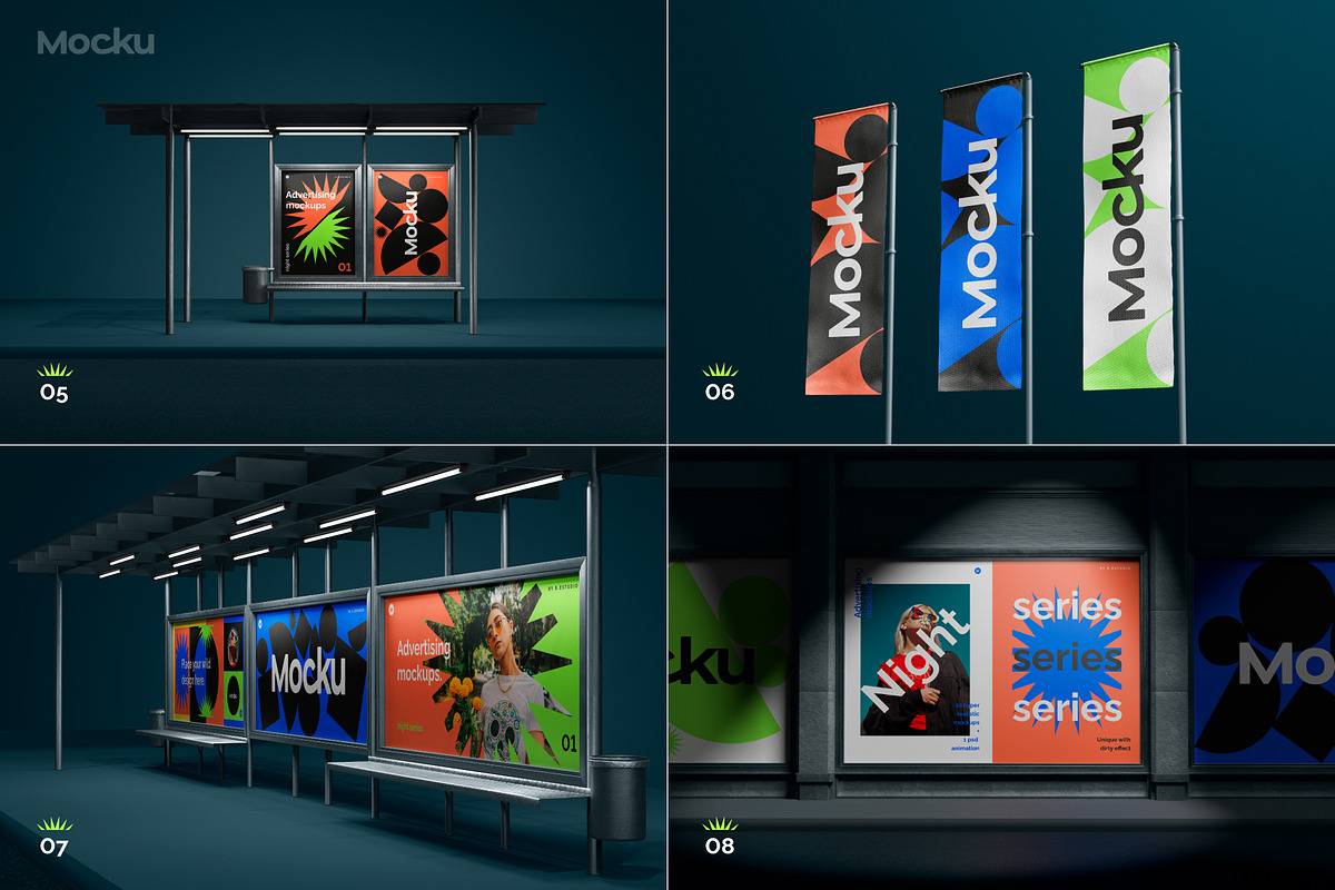 Advertising mockups - Night series, an Advertising Mockup by Mocku (Photo 8 of 15)