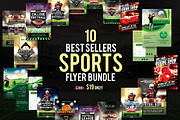 10 Best Sellers Sports Flyer Bundle, a Flyer Template by SNIPESCIENTIST (Thumbnail 1 of 13)