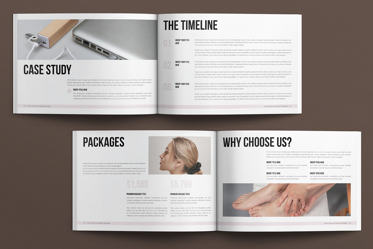 Welcome Packet Template Landscape, a Brochure Template by E-Type (Photo 5 of 7)