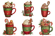 Christmas Vibes Cocoa Clipart, an Illustration by Daily.Designs (Thumbnail 2 of 5)