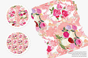 Rococo floral seamless pattern, a Pattern Graphic by Pink Studio Art (Thumbnail 4 of 4)