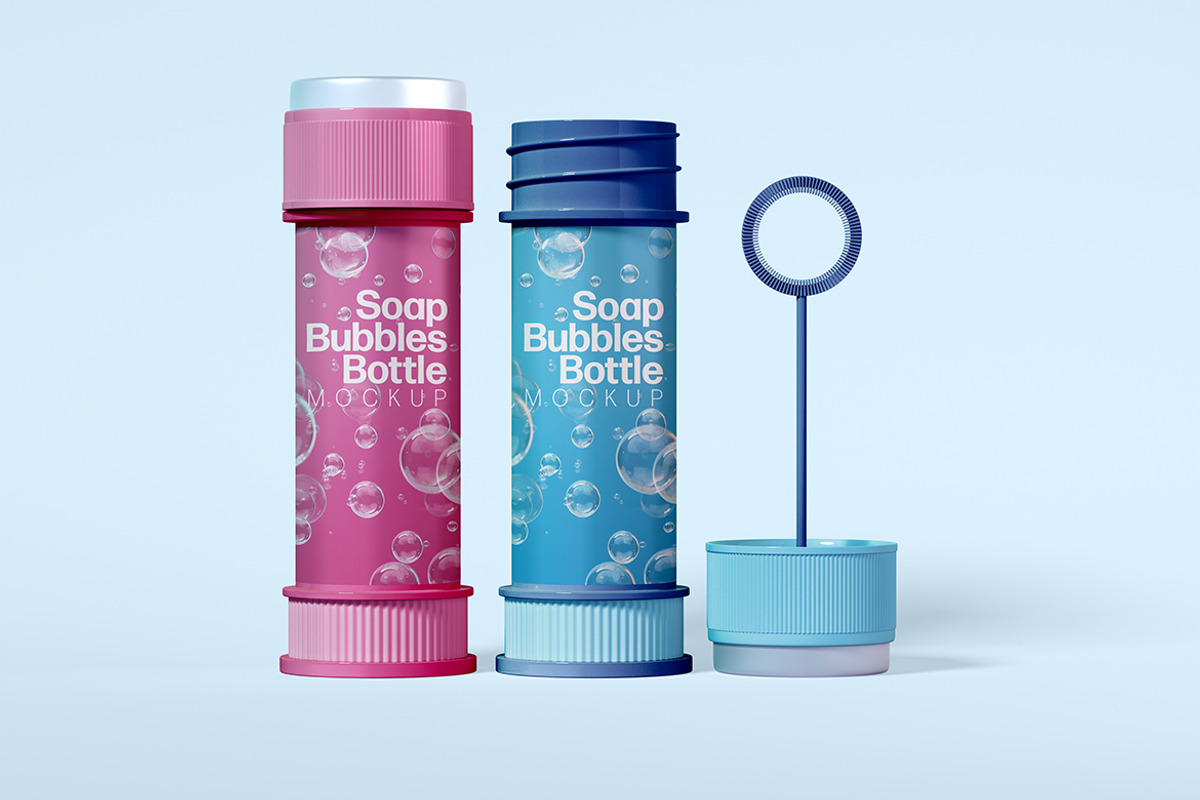 Soap Bubble Bottle Mockup Set, a Product Mockup by McLittle Stock (Photo 6 of 6)