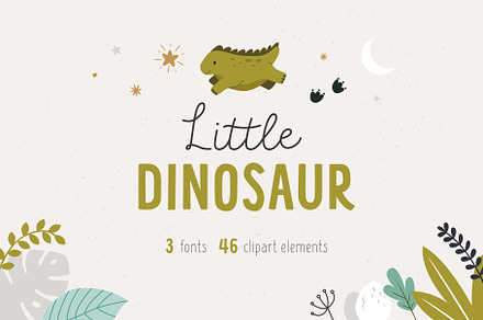 Little dinosaur | Cute Font, a Script Font by AngelinaKovel