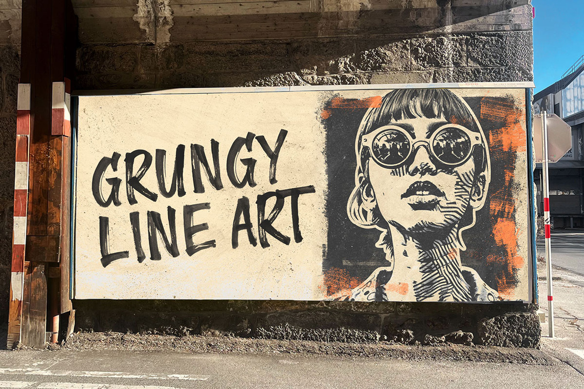 Grungy Line Art Photo Effects, an Action Add-On by Amorjesu.com (Photo 7 of 25)