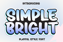 Simple Bright | Script Font