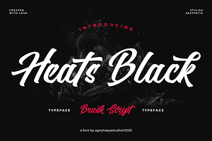 Heats Black - Script Font