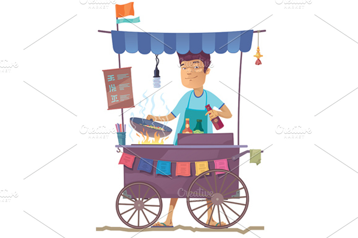 Asian Street Kitchen, a Food Illustration by LEKS illustrations (Photo 2 of 3)