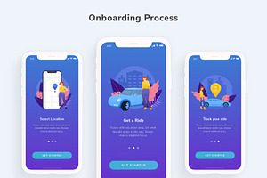 Ovlet - Taxi Mobile App UI Kit