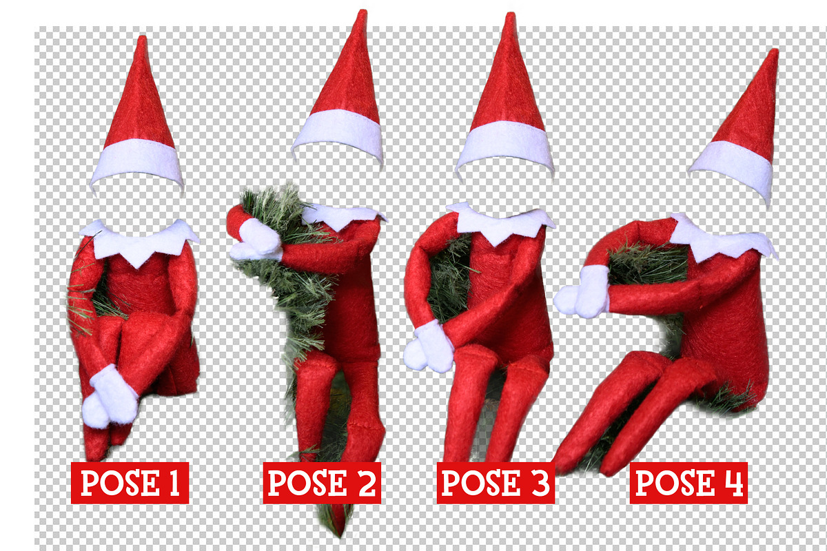 Funny Elf Family Christmas Card PSD, a Card Template by HaywireMedia & Mockups (Photo 2 of 5)