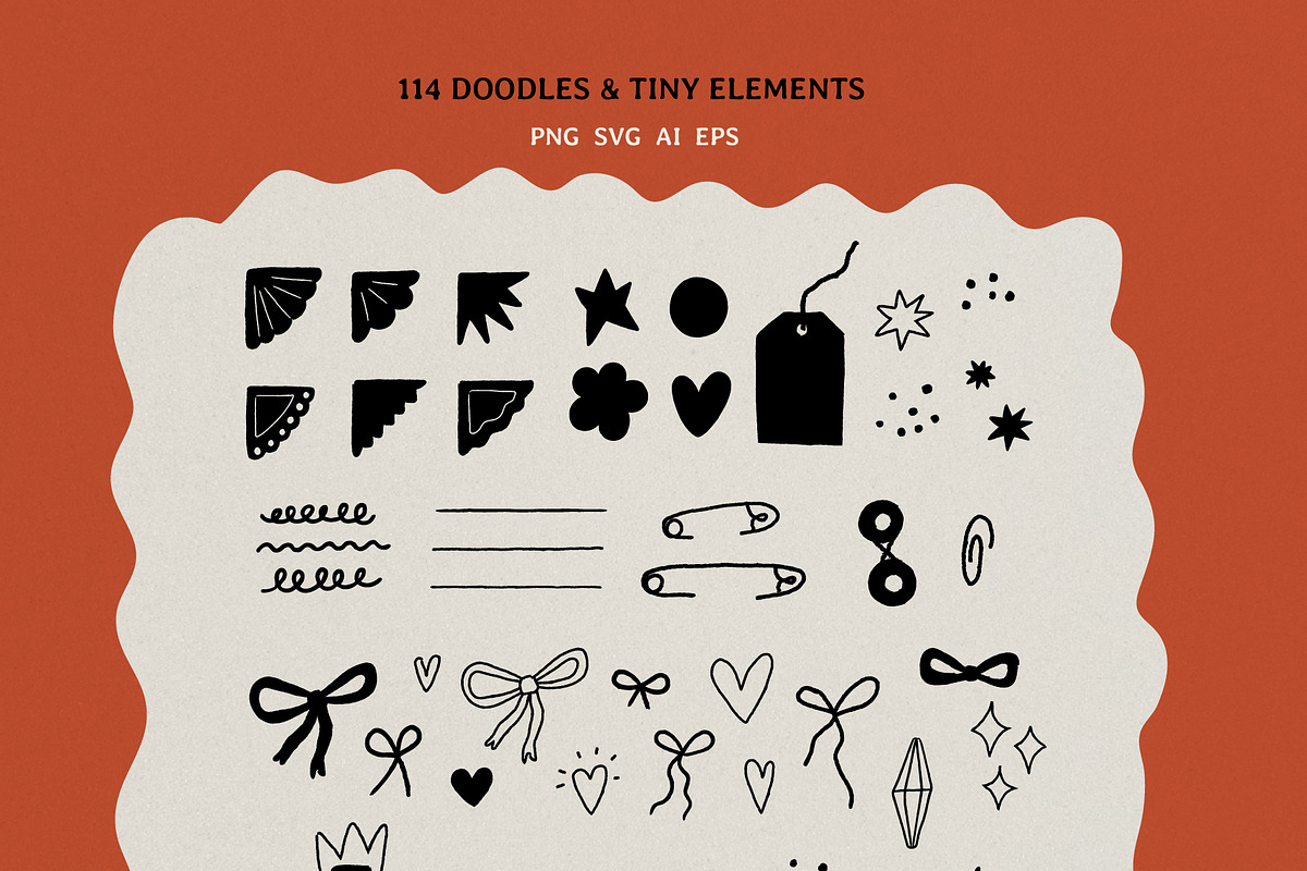 Doodle Frames & Tiny Elements, an Object Illustration by happpydesign (Photo 7 of 10)