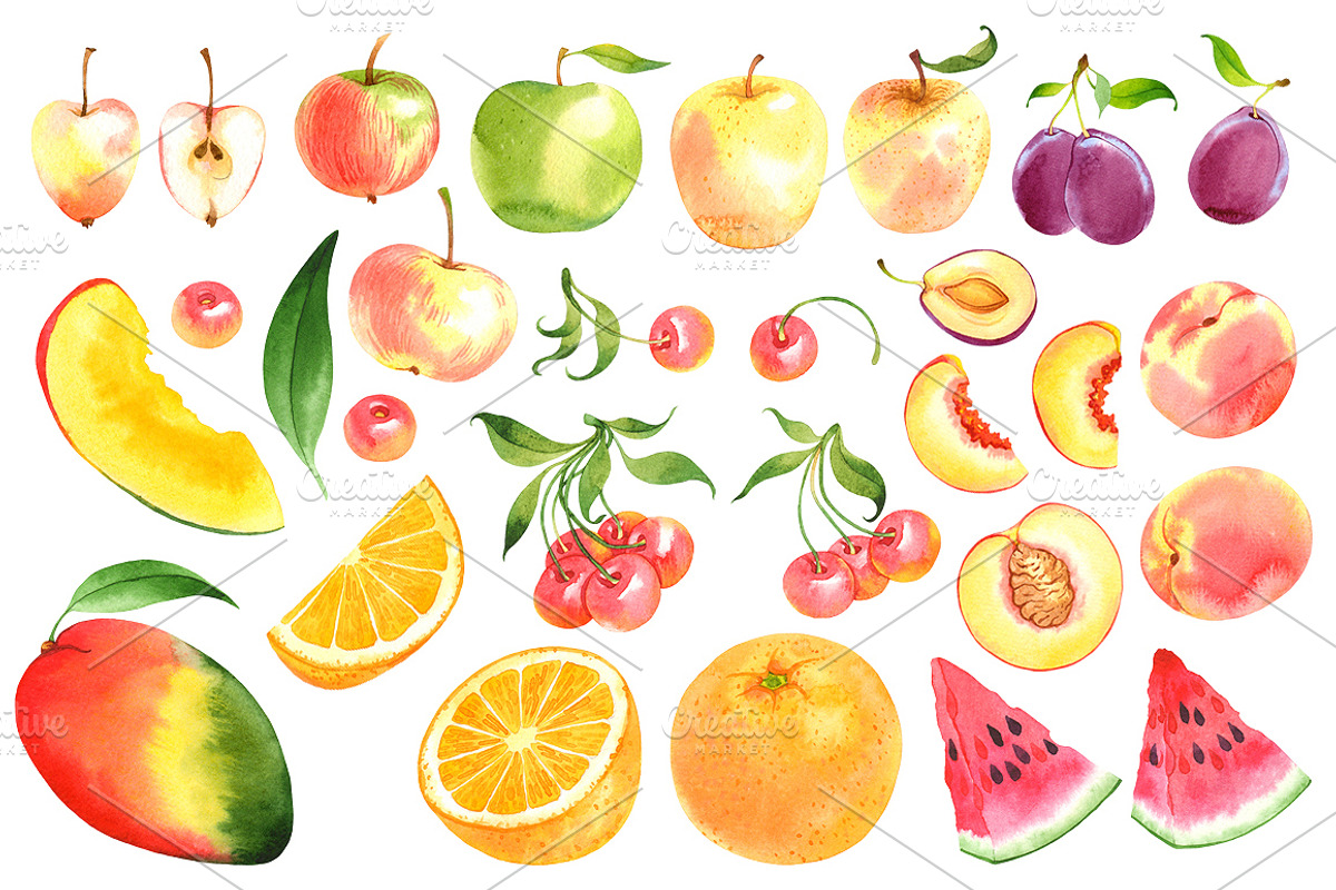 30% Off! Fruits + Vegetables + Herbs, a Food Illustration by Evgeniia Zagreeva (Photo 4 of 12)