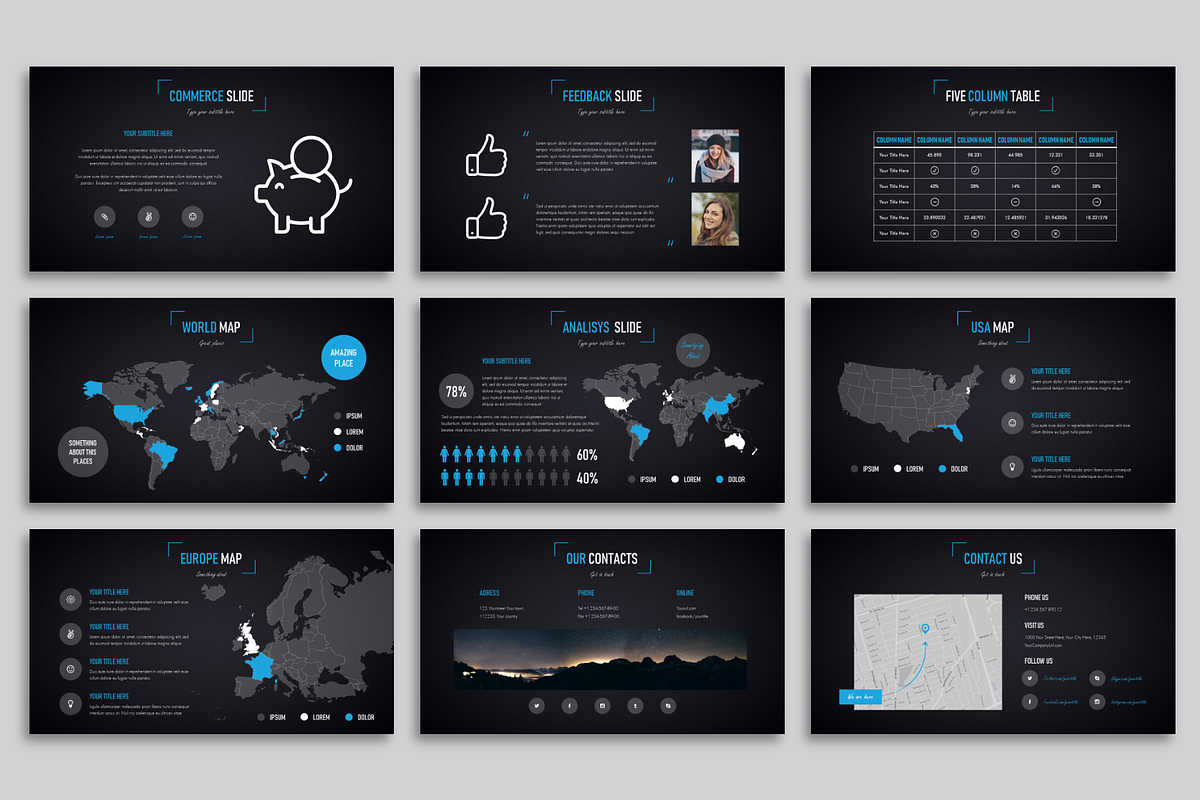 Duende Dark - Powerpoint Template, a Presentation Template by Helga_Design (Photo 12 of 16)