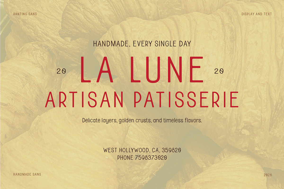 RANTING SANS | HANDMADE, a Sans Serif Font by aquene (Photo 4 of 13)