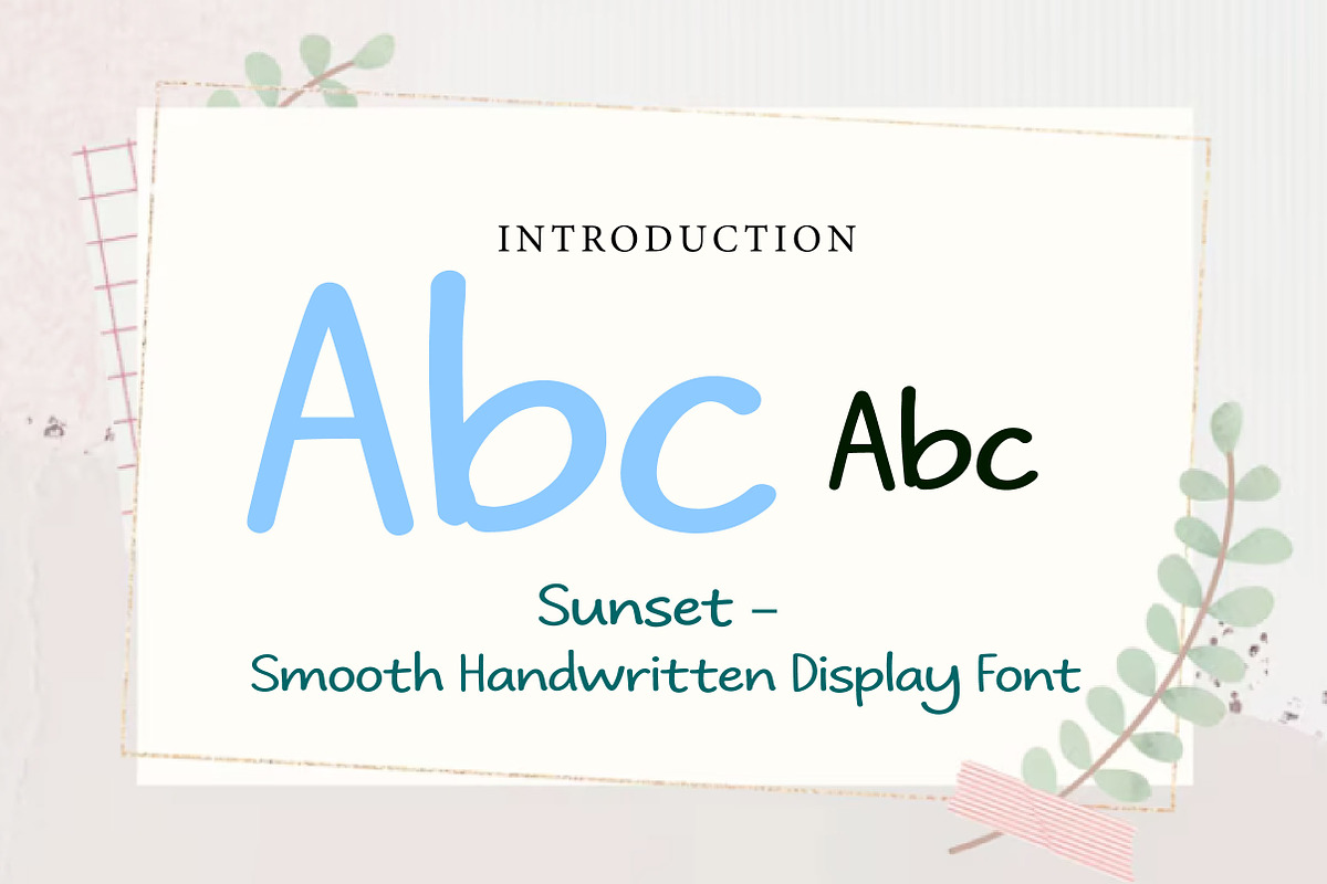 Sunset, a Handwritten Font by Wow Magic (Photo 2 of 3)