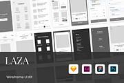 L.A.Z.A Wireframe Kit, a Wireframe Template by flyerittyer (Thumbnail 1 of 4)
