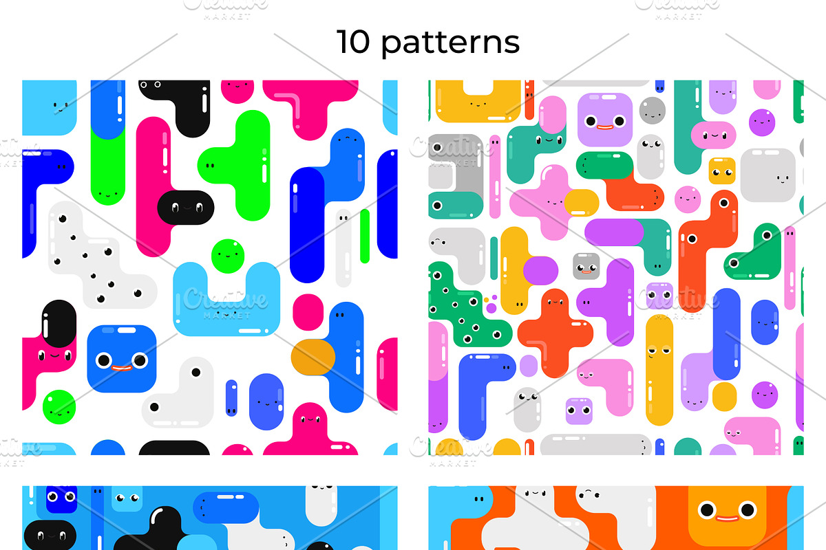Tetris. Game pattern, a Pattern Graphic by Lineli (Photo 3 of 12)