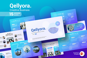 Qellyora - Creative PowerPoint, a Presentation Template by Iqsiart Studio