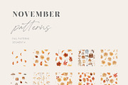 NOVEMBER Watercolor Fall Set, an Object Graphic by Kaleriia (Thumbnail 5 of 11)