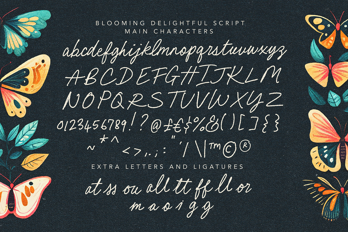 Blooming Delightful Font Duo, a Font by Nicky Laatz (Photo 21 of 22)